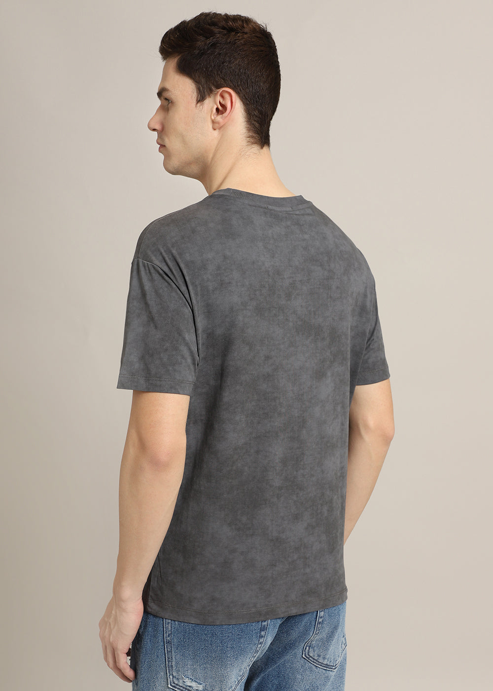 Ombre Grey Crew Neck T-Shirt