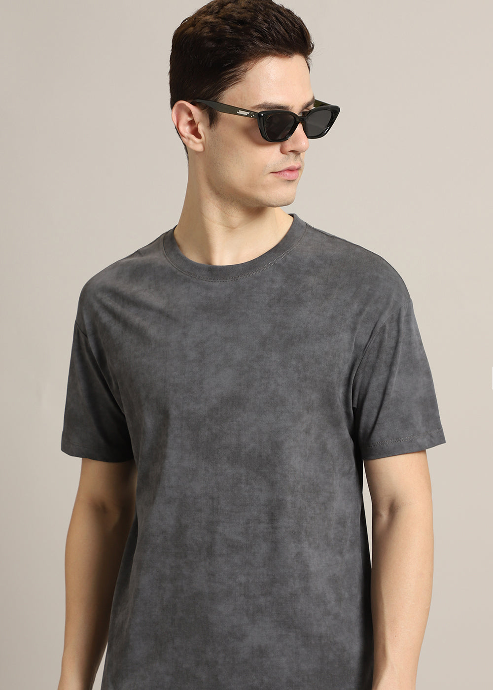 Ombre Grey Crew Neck T-Shirt