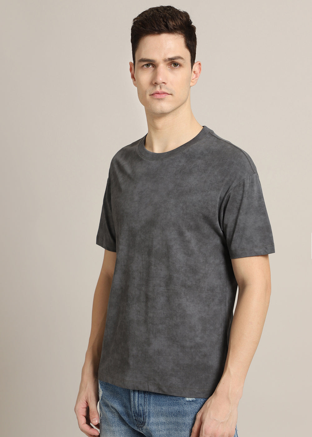 Ombre Grey Crew Neck T-Shirt