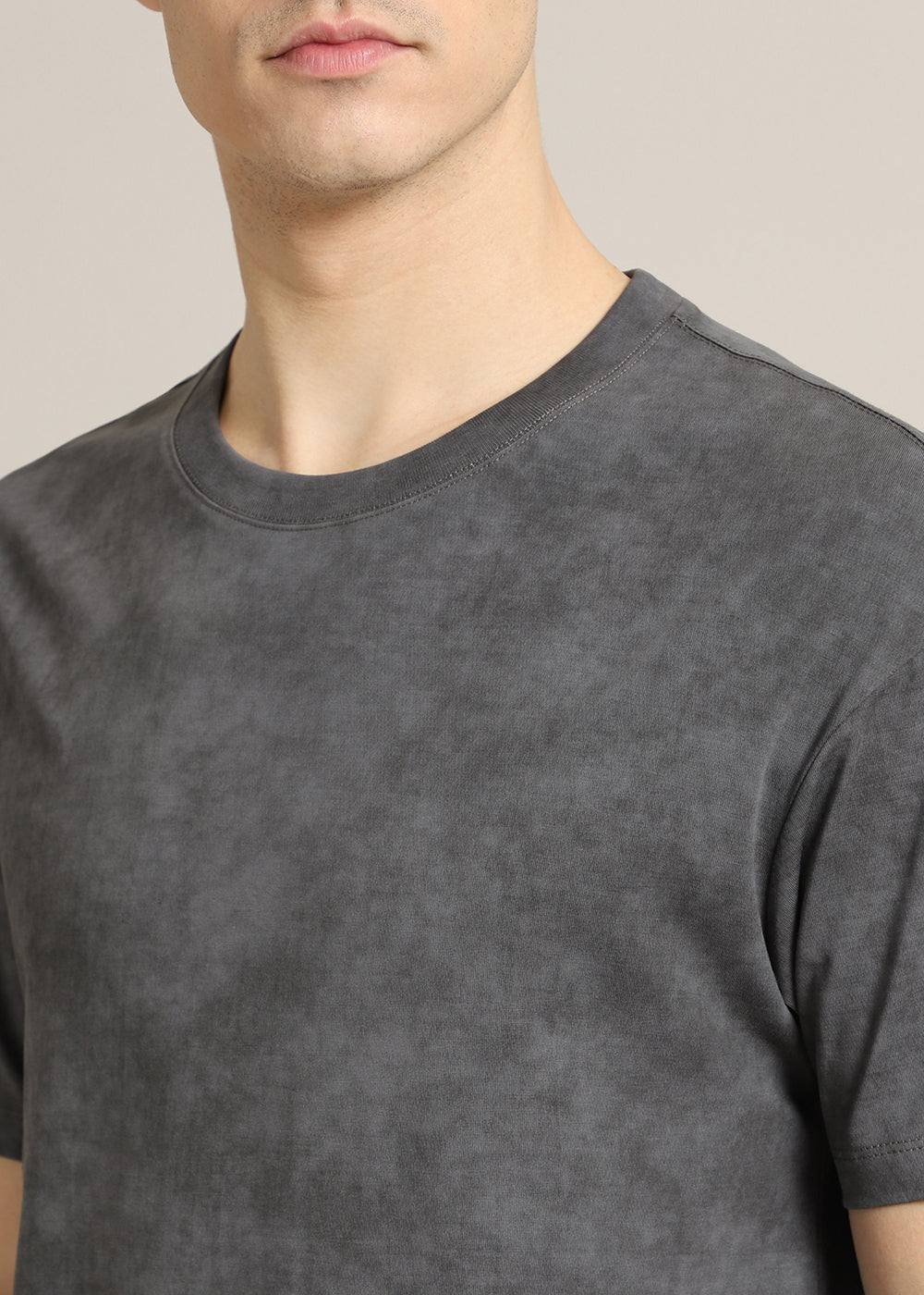 Ombre Grey Crew Neck T-Shirt