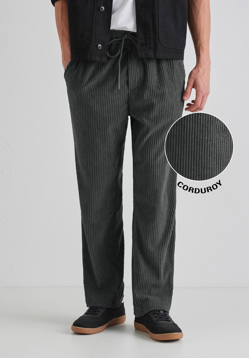 Ombre Gray Corduroy Pant