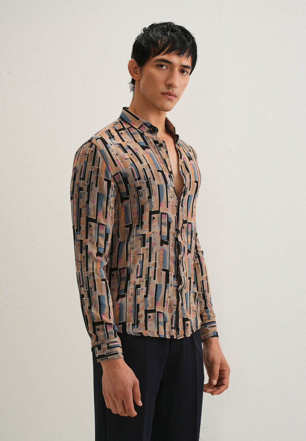 Orange Feather Shirt