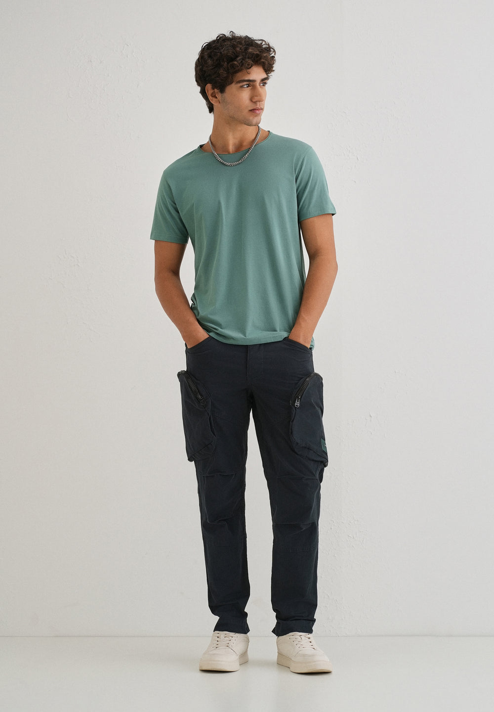 Pacific Blue Zipper Cargo Pant