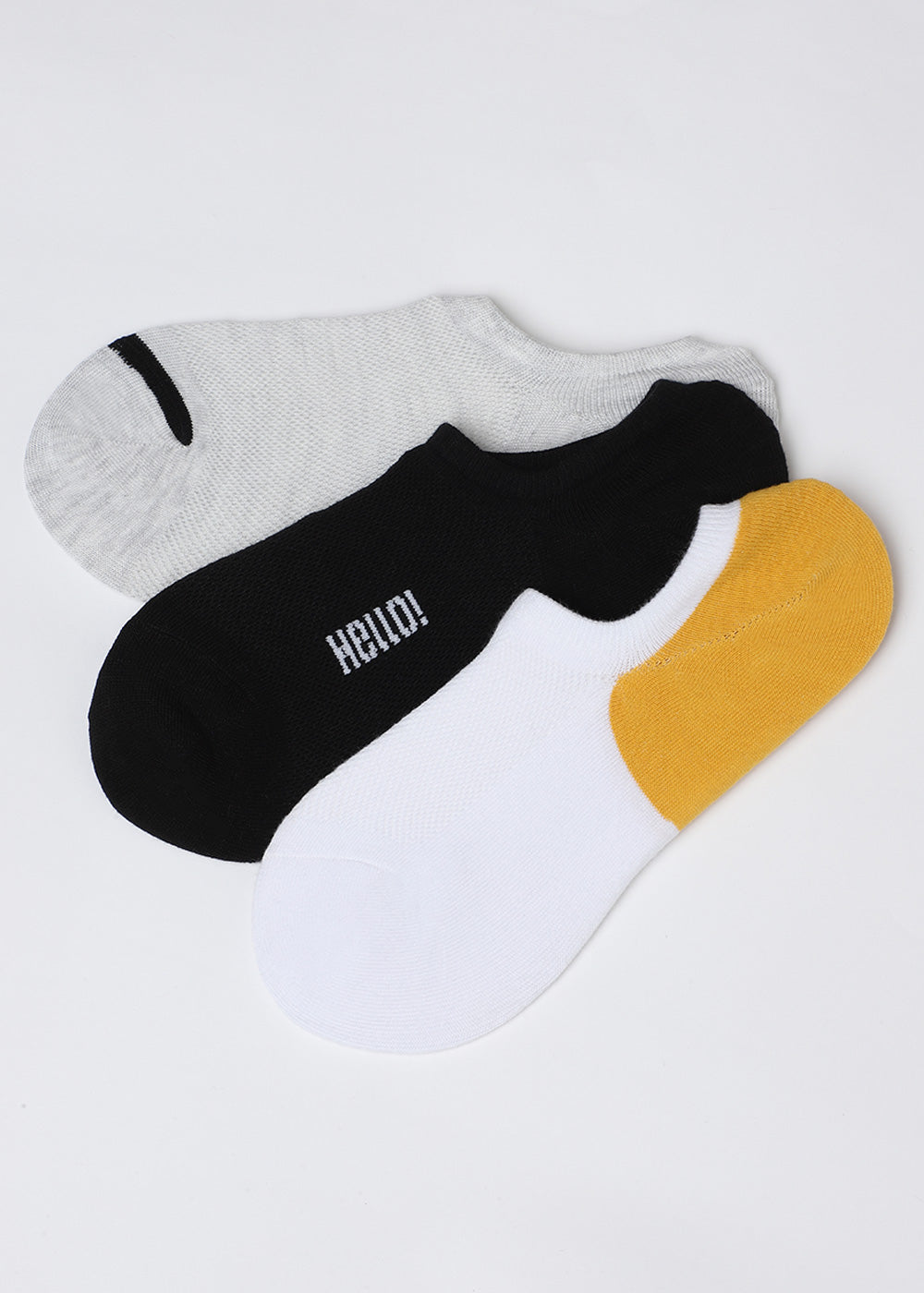 Pack Of 3 No Show Socks