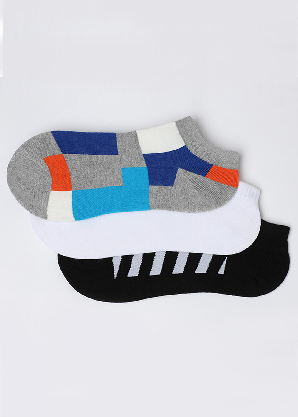 Pack Of 3 Printed Ankle Length Socks