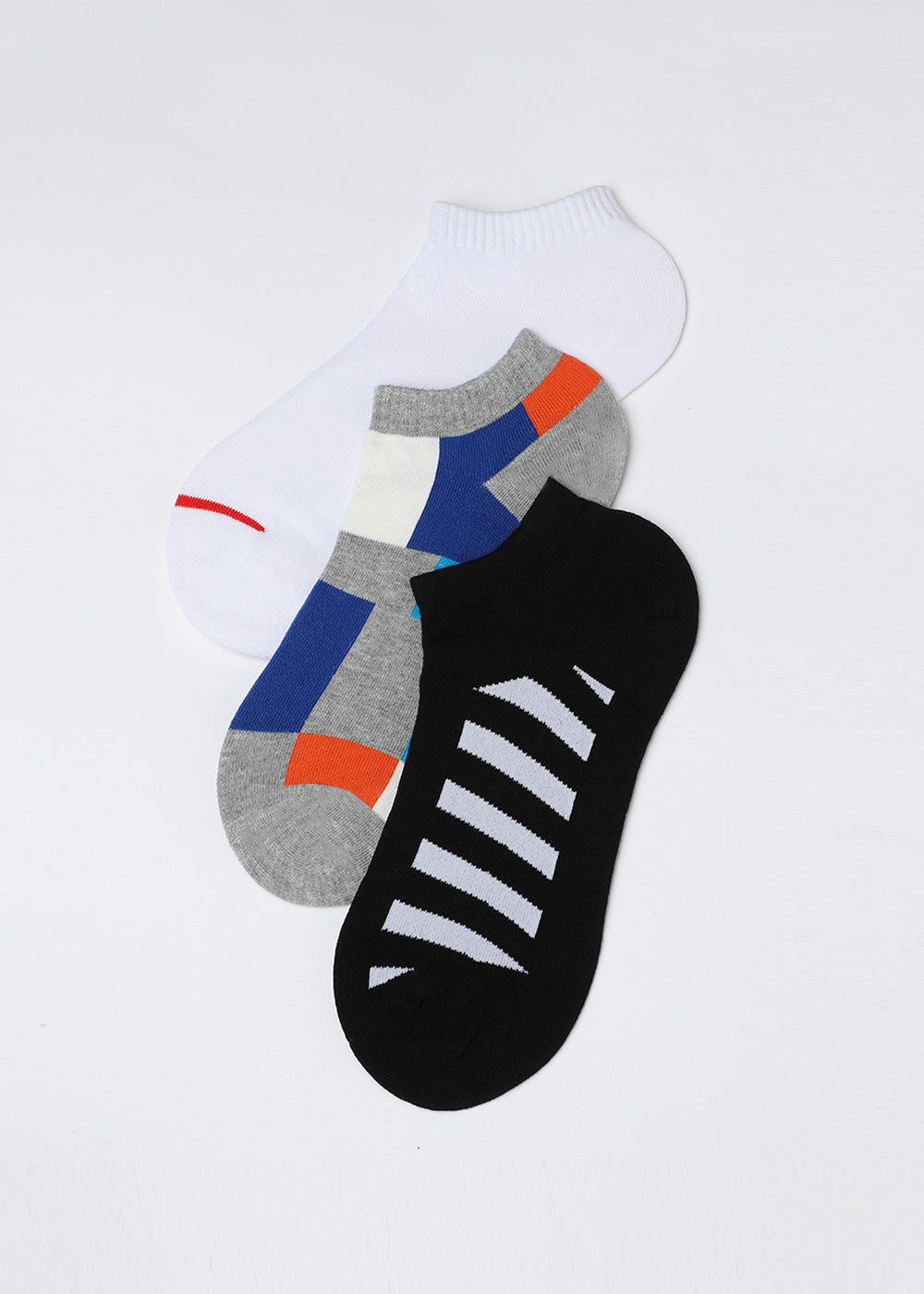 Pack Of 3 Printed Ankle Length Socks