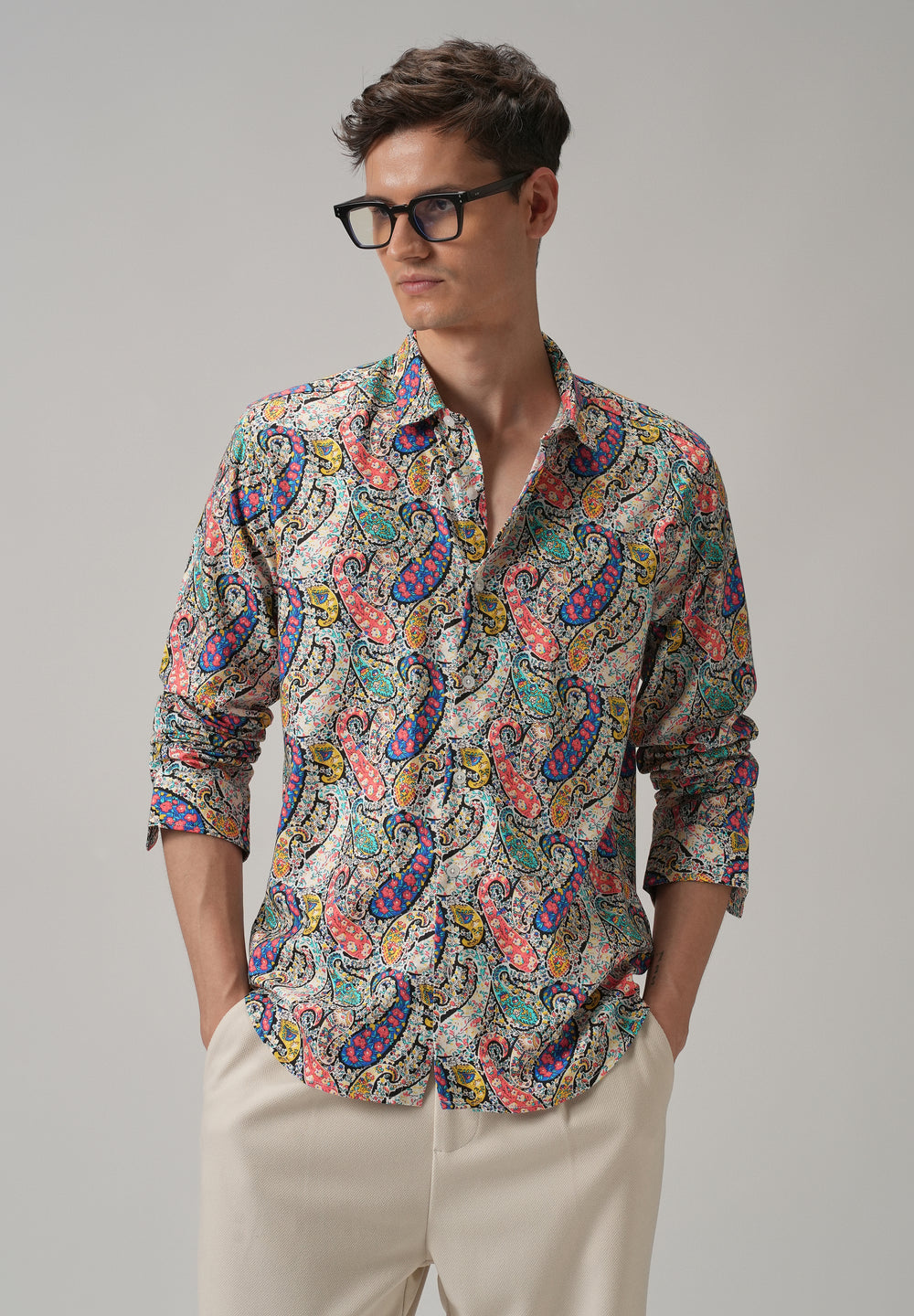 Multi Colour Paisley Printed Shirt