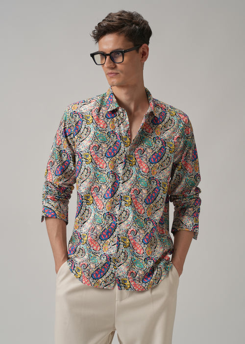 Multi Colour Paisley Printed Shirt