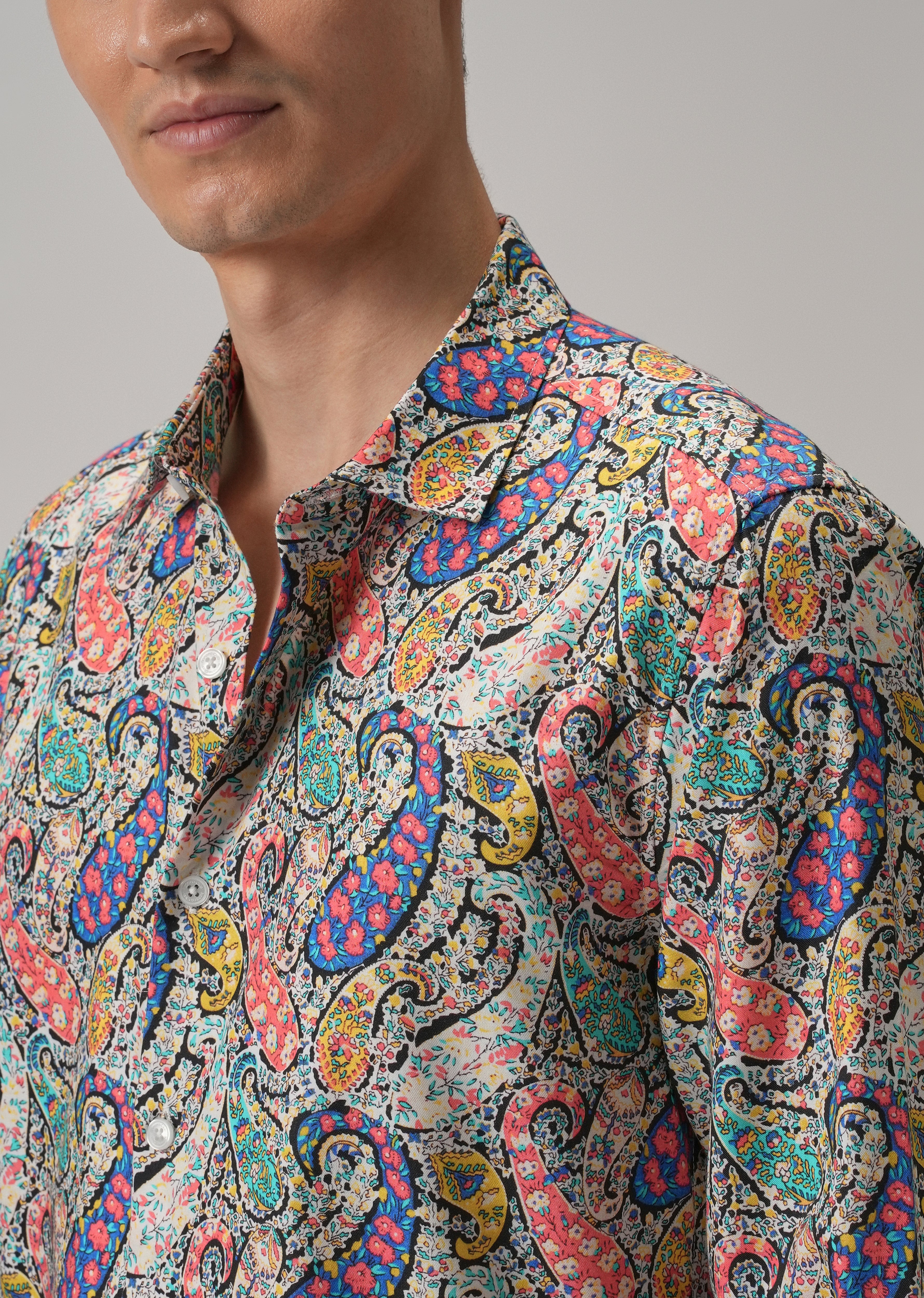 Multi Colour Paisley Printed Shirt