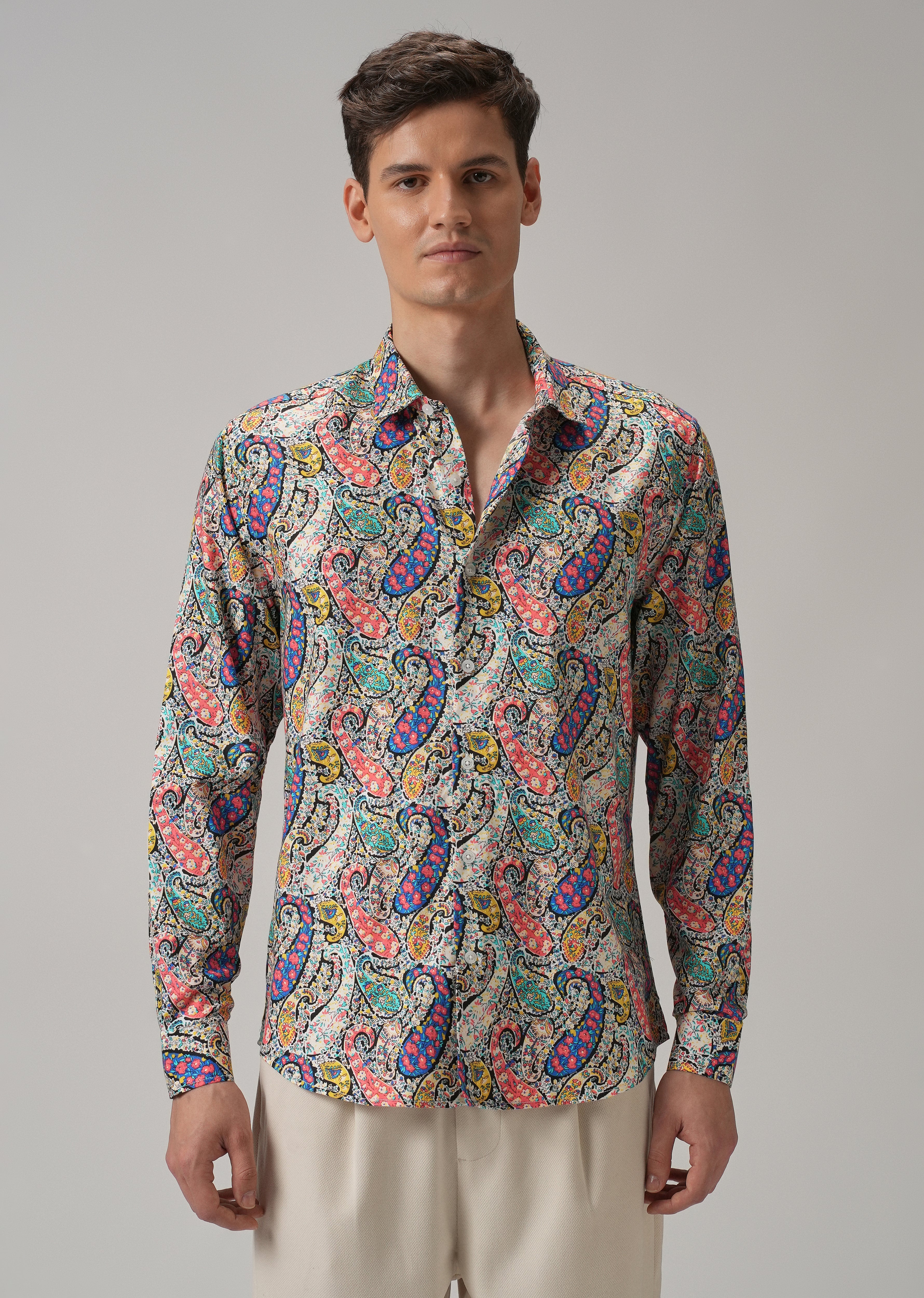 Multi Colour Paisley Printed Shirt