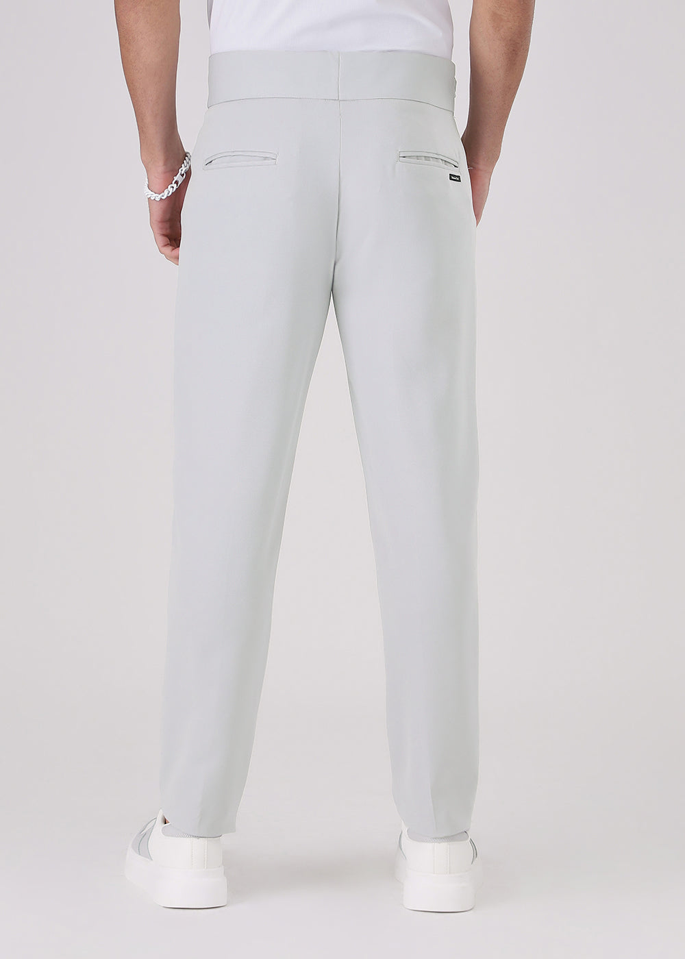 Pale Grey Gurkha Pant