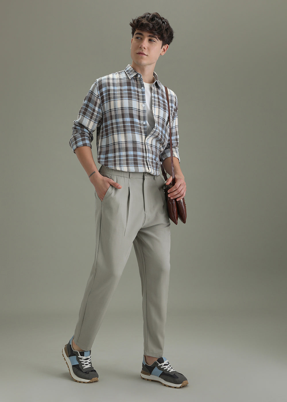 Pale Grey Korean Pant