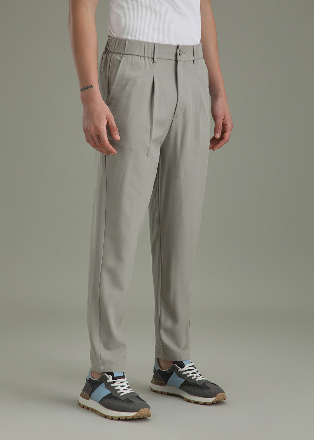 Pale Grey Korean Pant