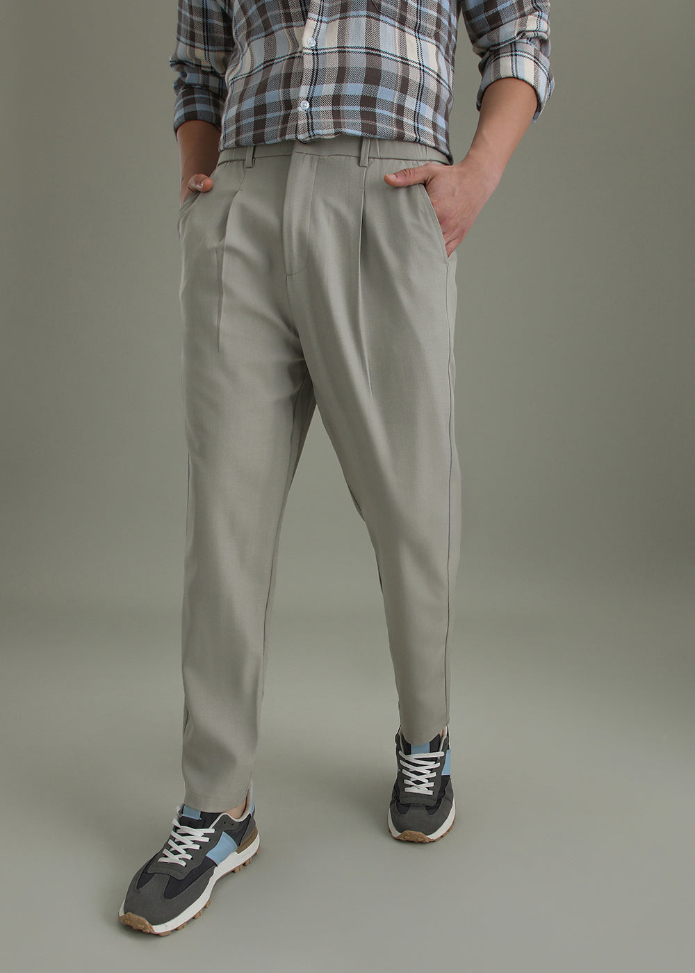 Pale Grey Korean Pant