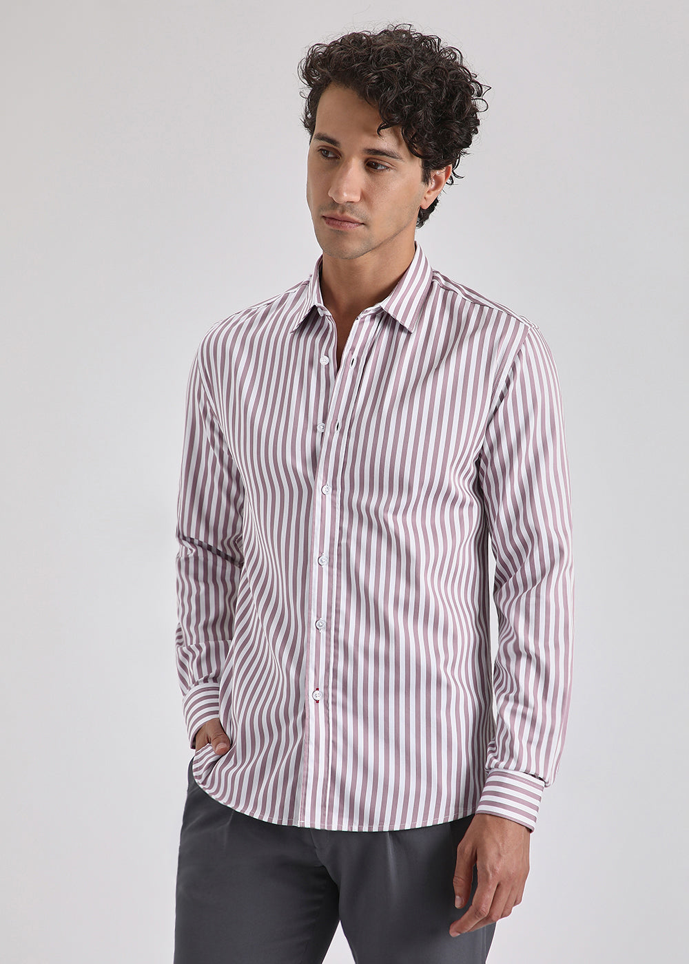 Pale Pink Pin Stripe Shirt