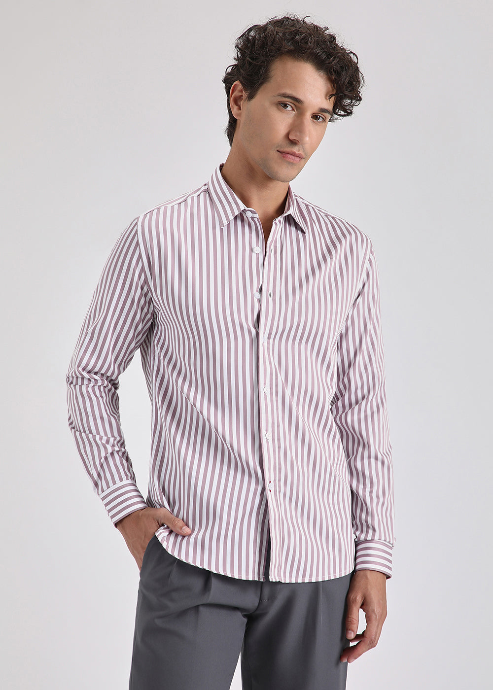 Pale Pink Pin Stripe Shirt