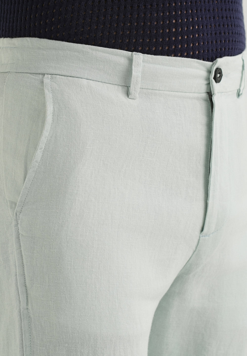 Pastel Blue Linen Pant