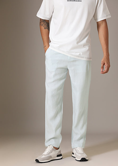 Pastel Blue Linen Pant