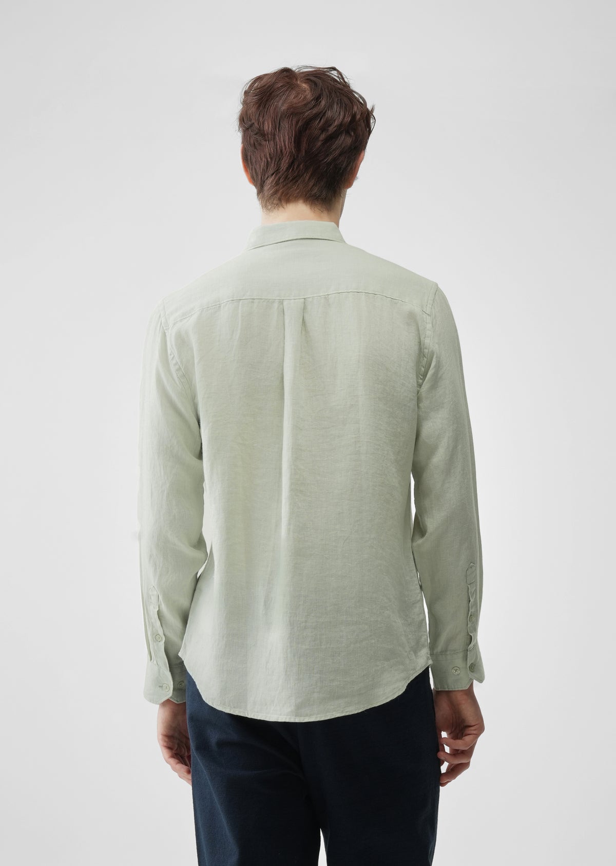 Pastel Green 100% Pure Linen Shirt