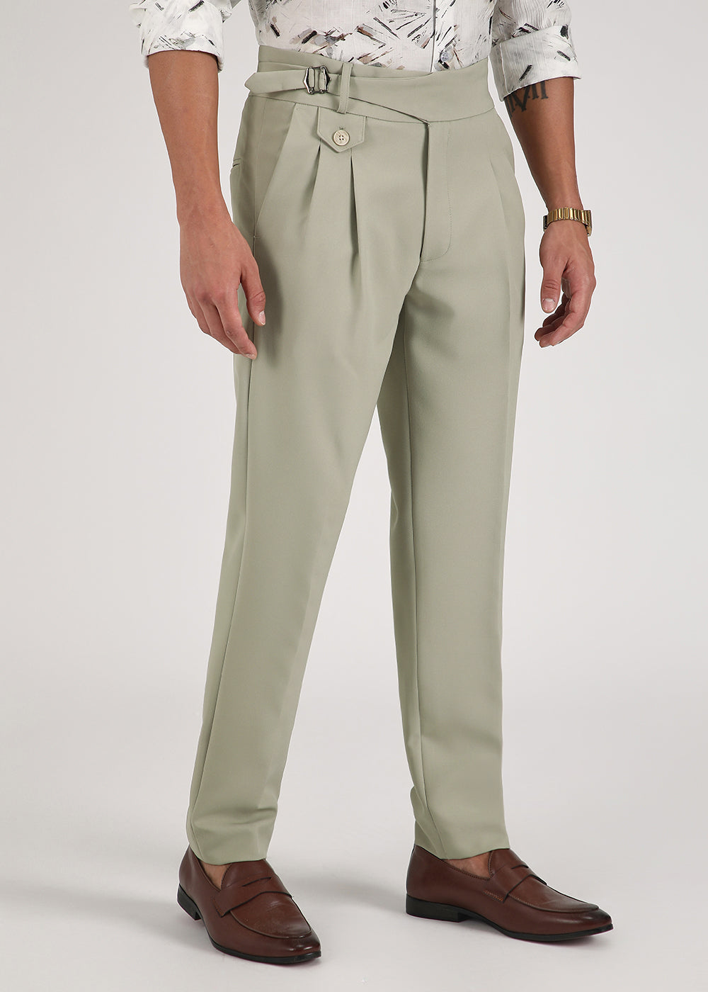 Pastel Green Gurkha Pant