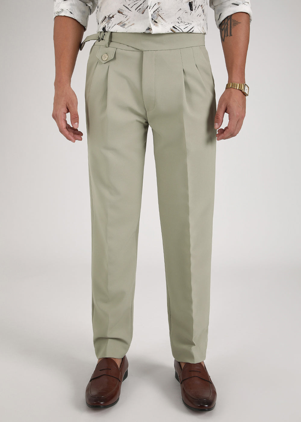 Pastel Green Gurkha Pant