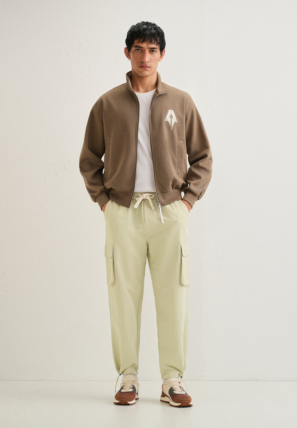 Pastel Green Relaxed Fit Cargo Pant