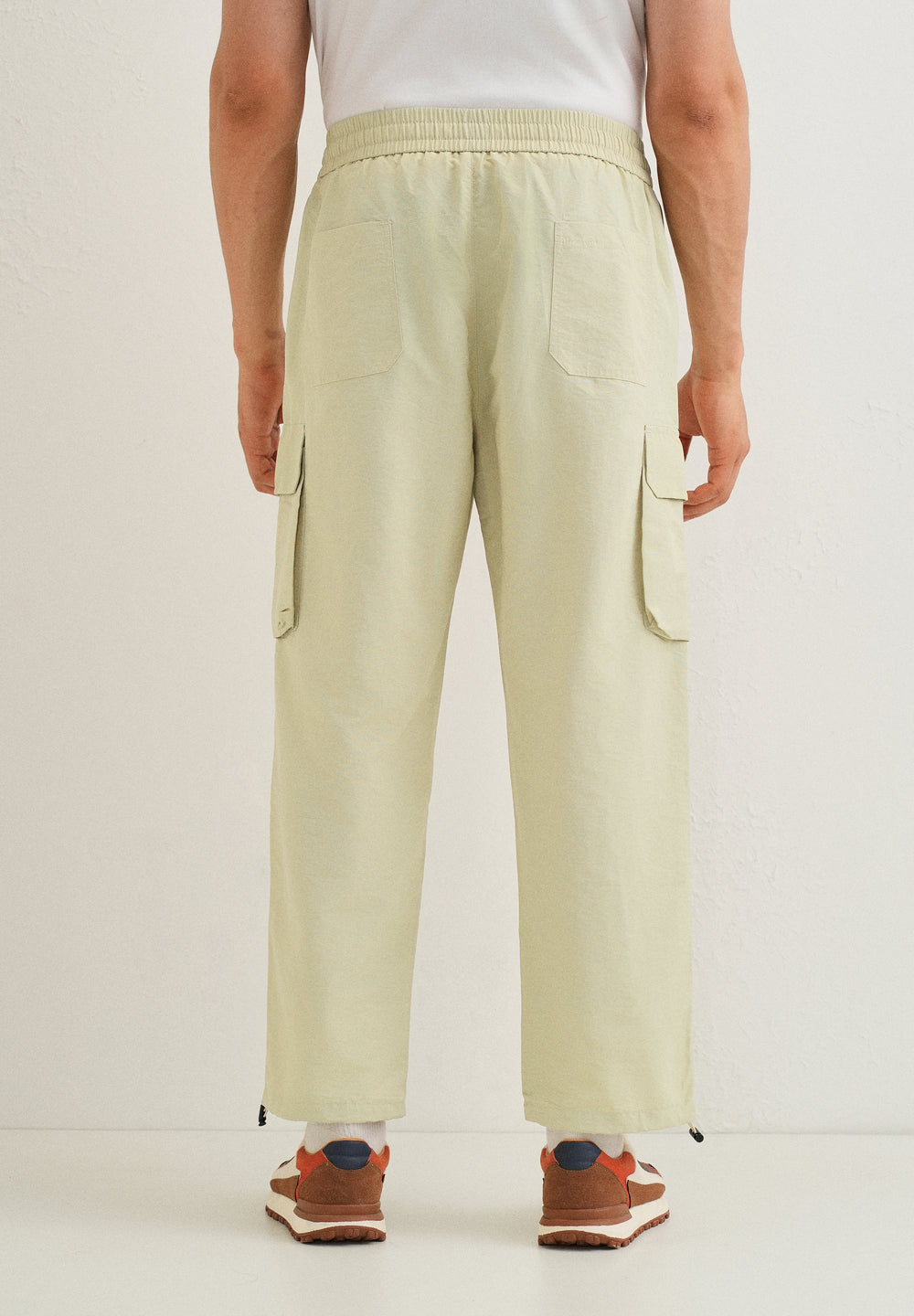 Pastel Green Relaxed Fit Cargo Pant