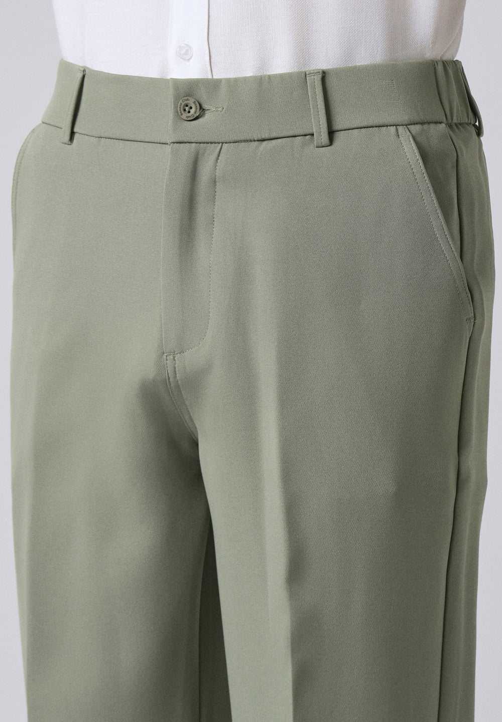 Pastel Green Relaxed Fit Trousers