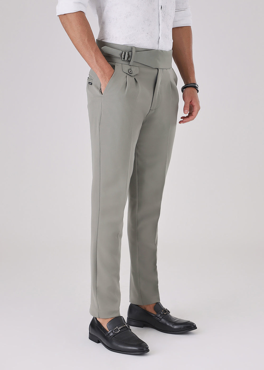 Pastel Grey Gurkha Pant