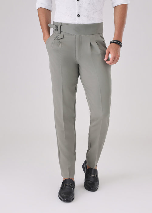 Pastel Grey Gurkha Pant