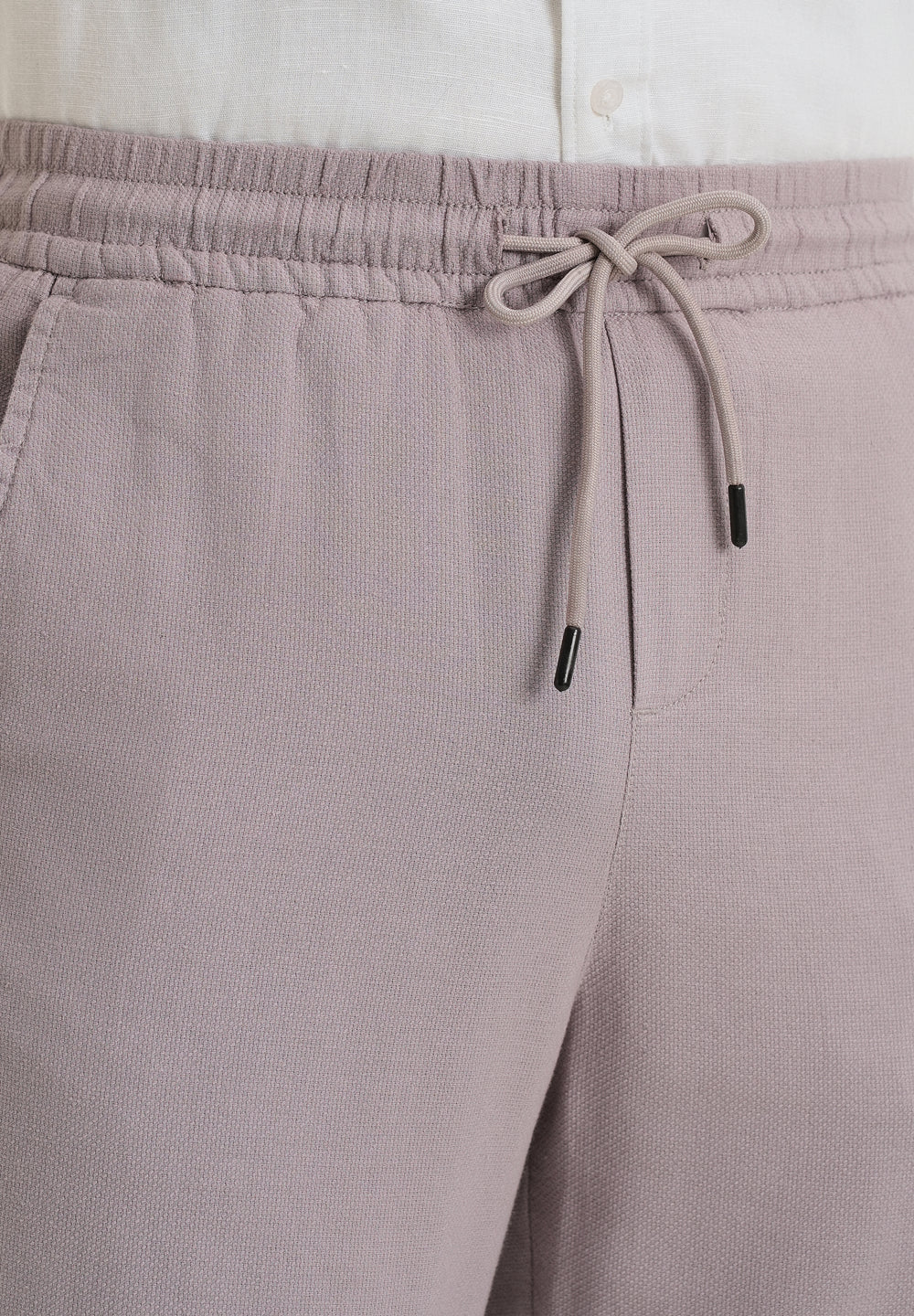 Pastel Lavender Textured Pants