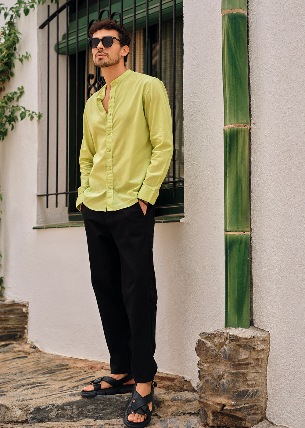 Pastel Green Cotton Shirt