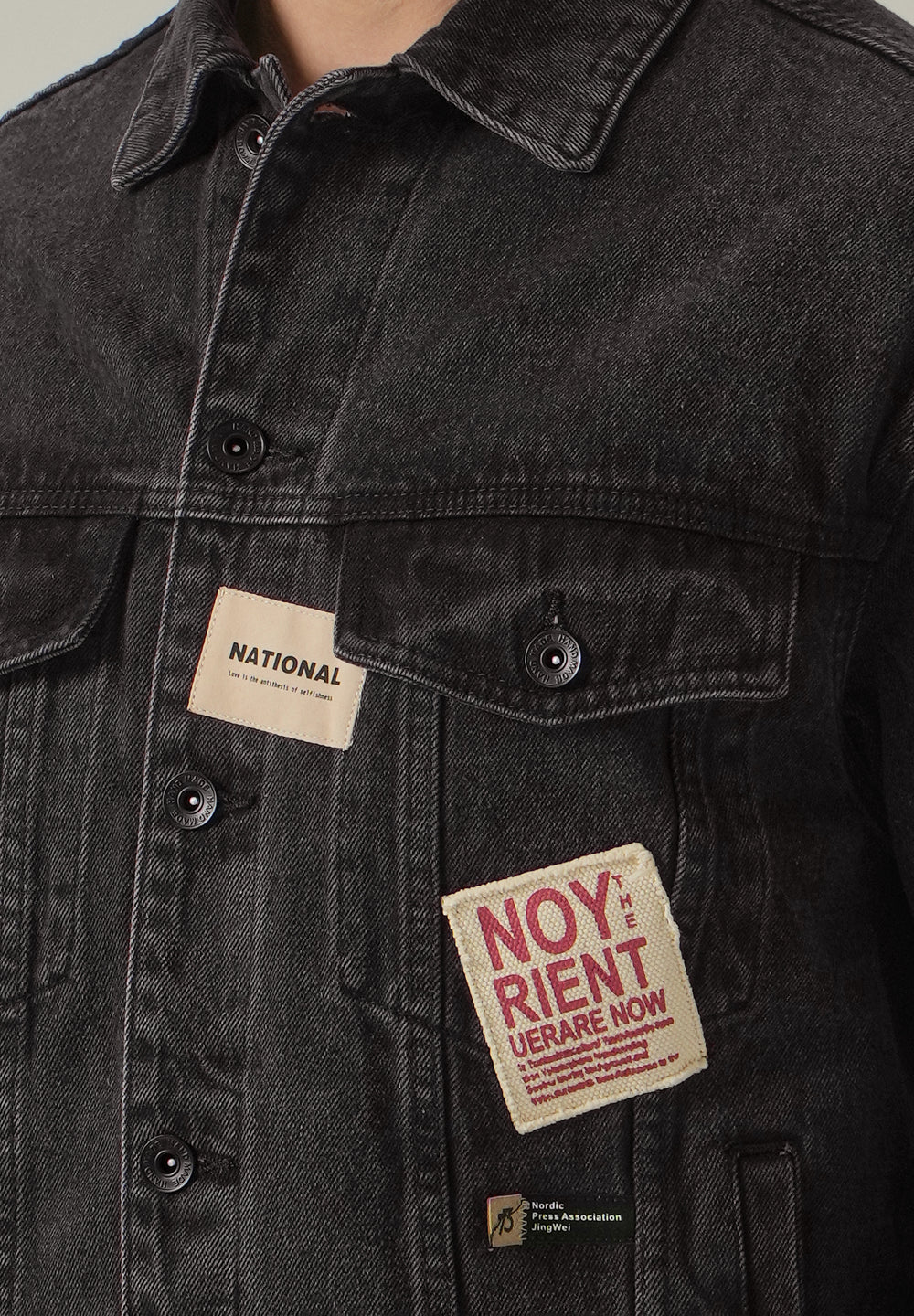 Patch Detail Denim Jacket
