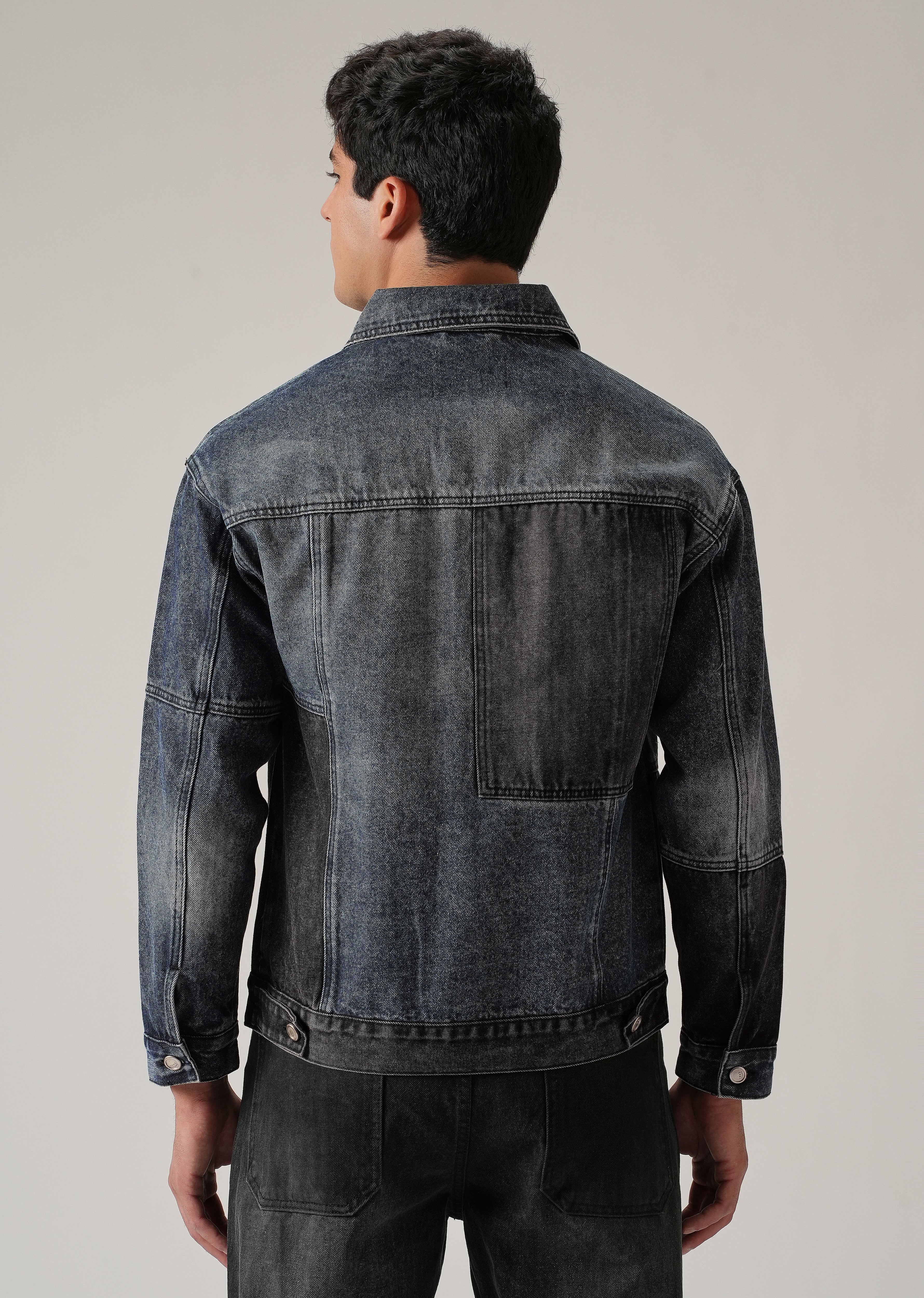 Patchwork Denim Shacket