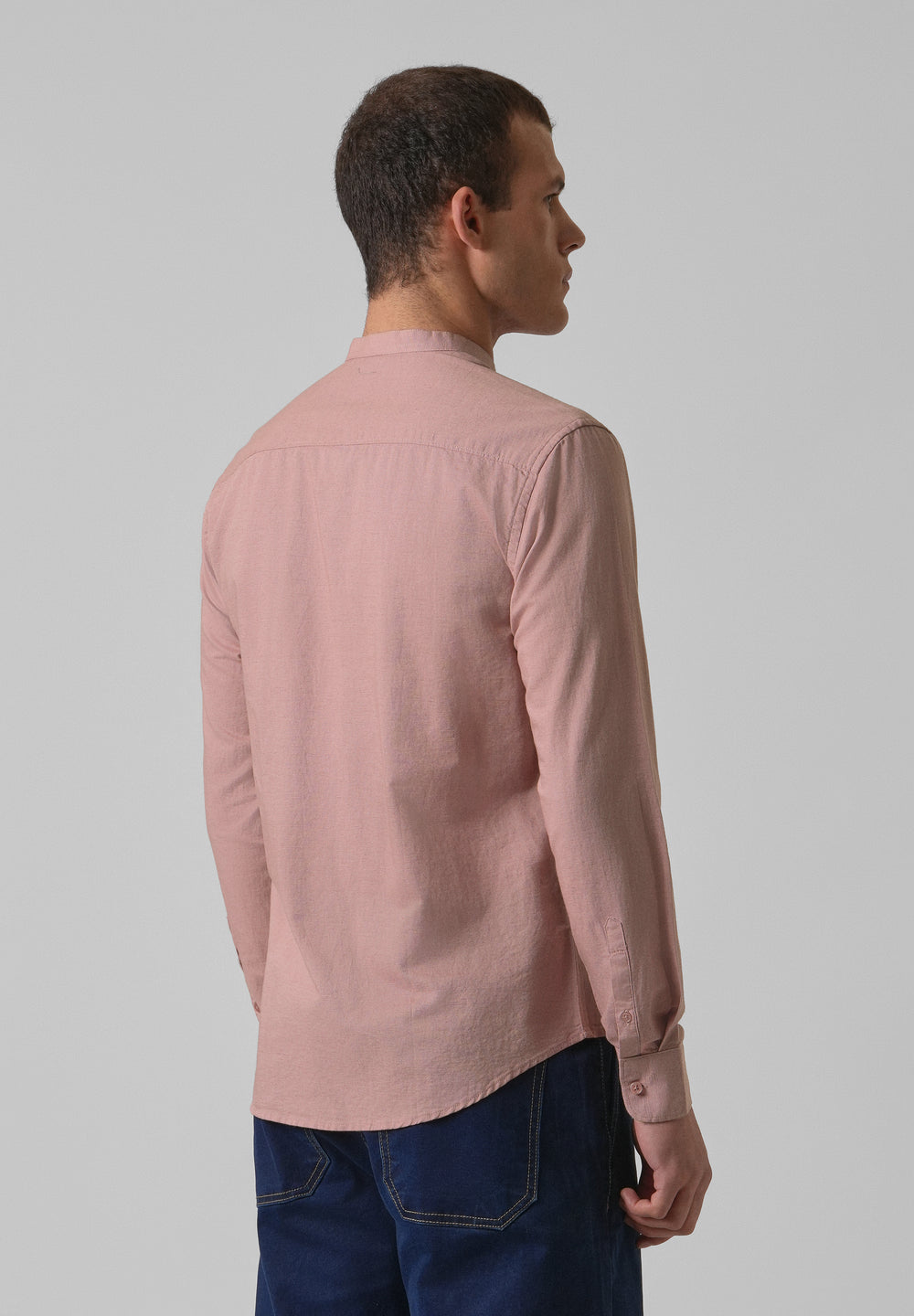 Peach Cotton Linen Shirt