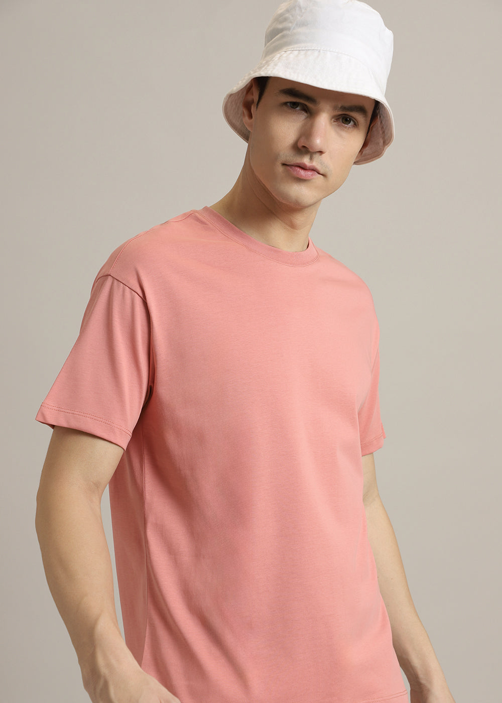 Peach Regular Fit T-shirt