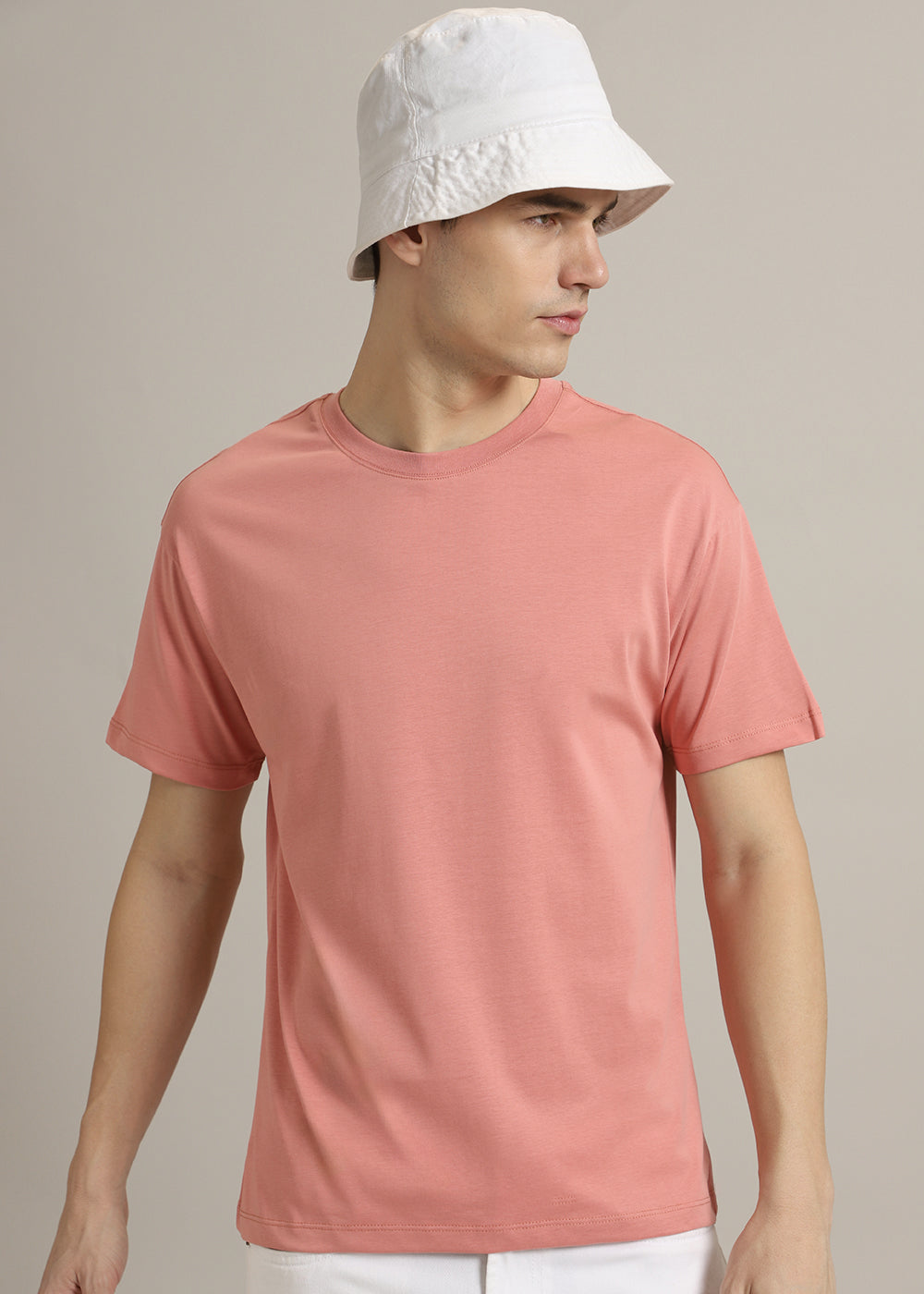 Peach Regular Fit T-shirt