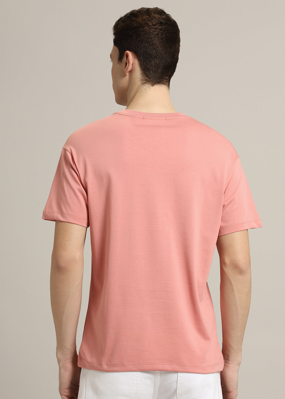 Peach Regular Fit T-shirt