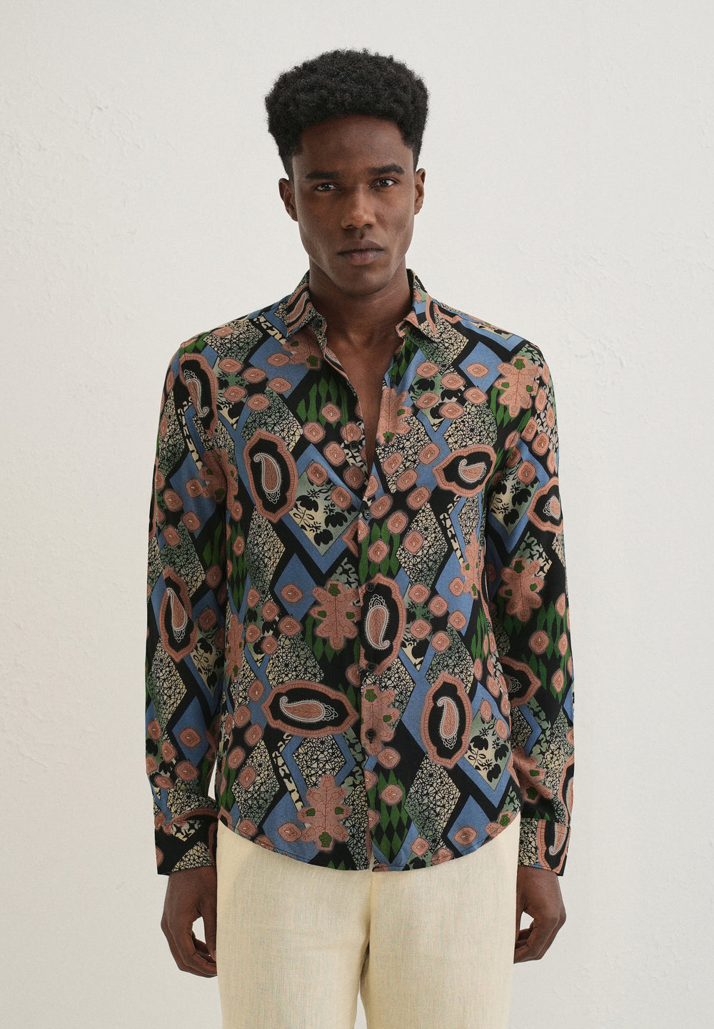 Peach Feather Shirt