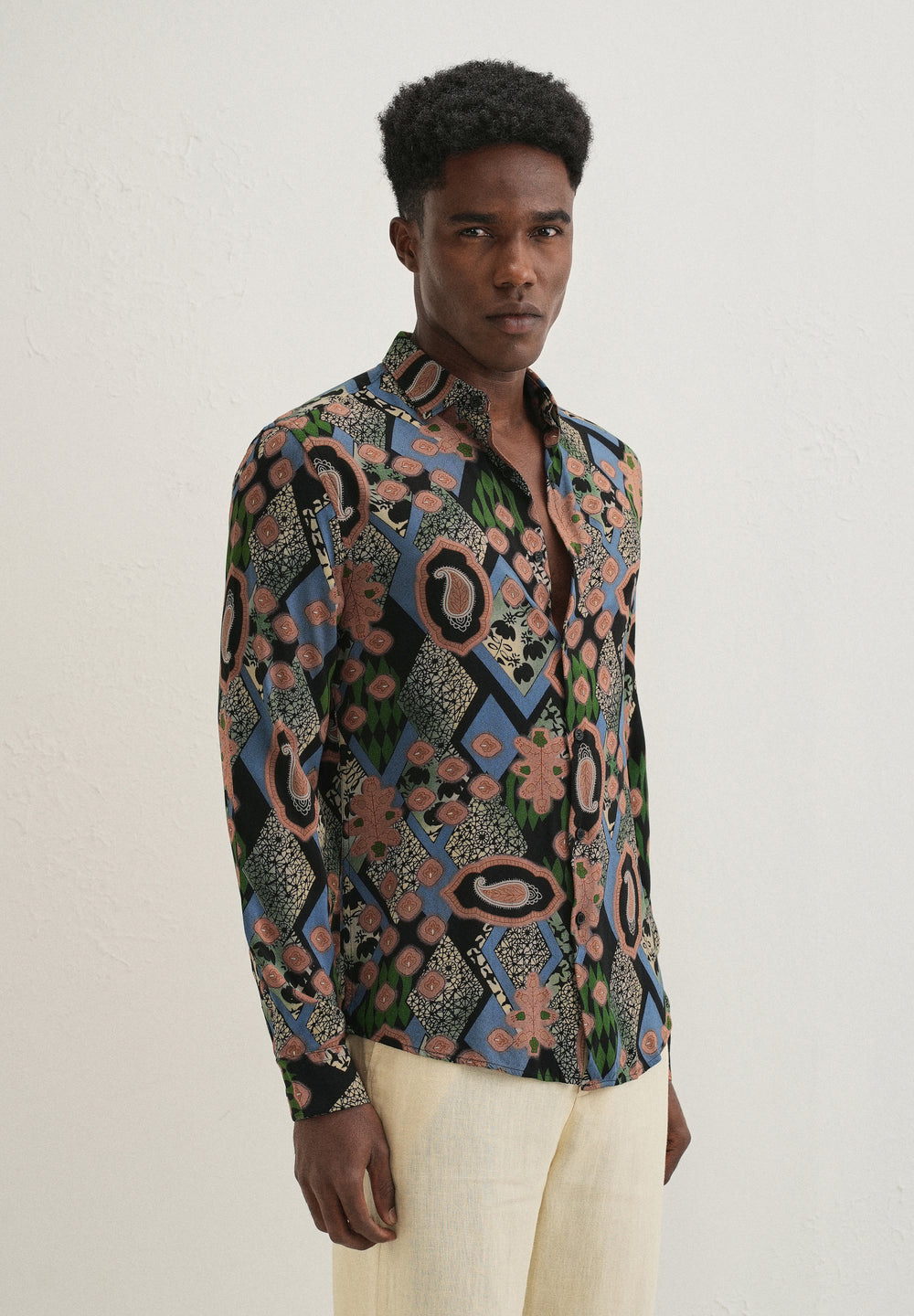 Peach Feather Shirt