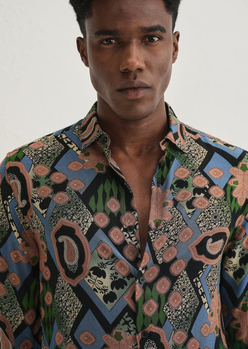 Peach Feather Shirt