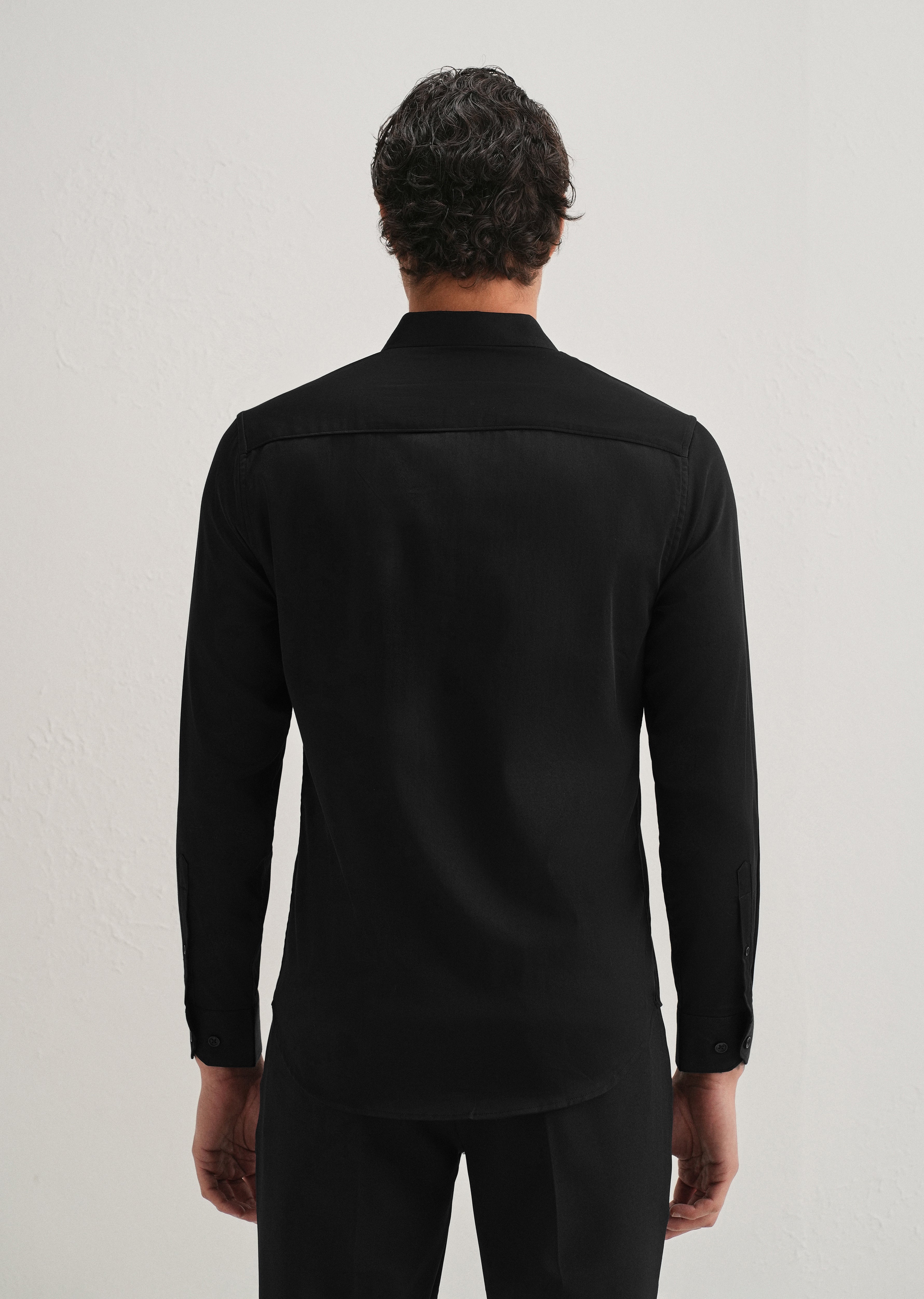 Pearl Bee Embellished Black Designer Shirt