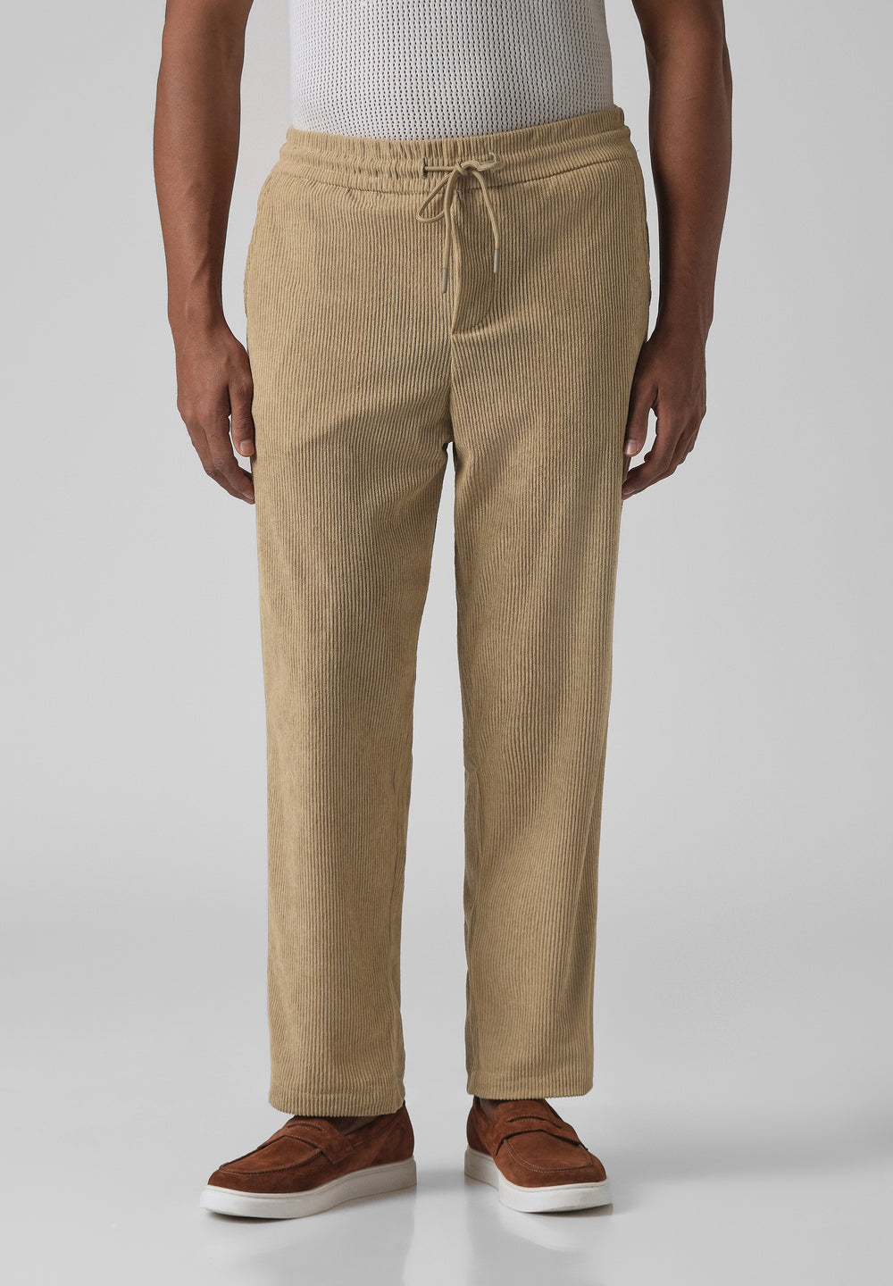 Pecan Beige Corduroy Pants