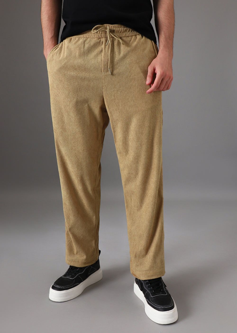 Pecan Beige Corduroy Pants