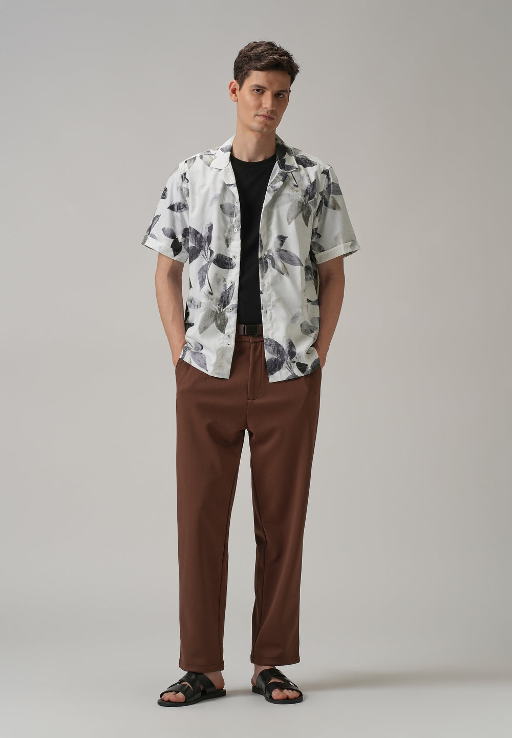 Petal Strewn Half Sleeve Shirt