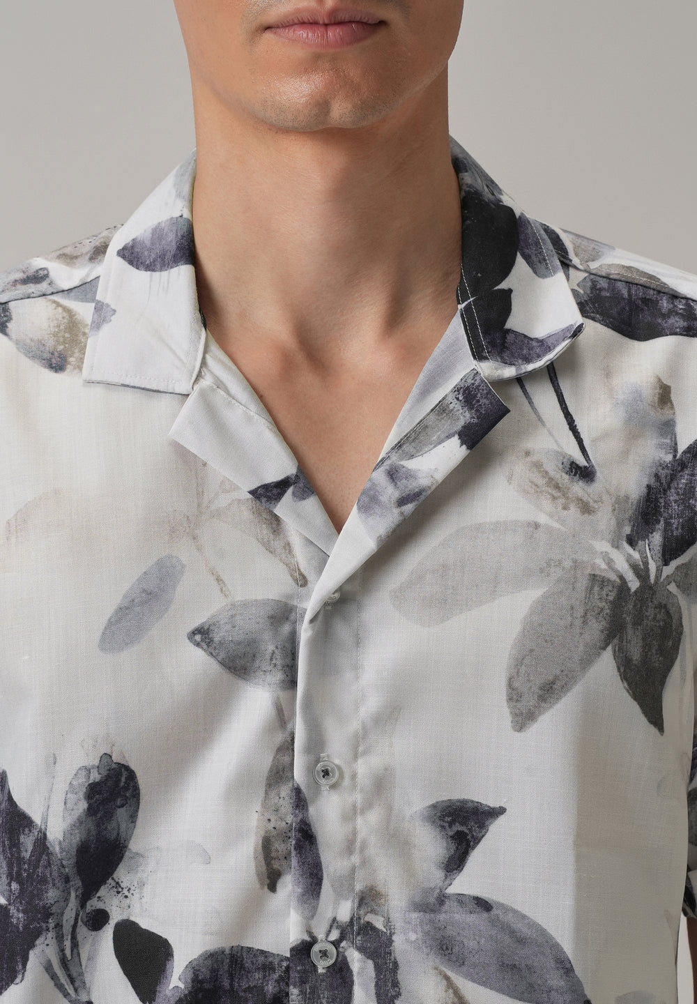 Petal Strewn Half Sleeve Shirt