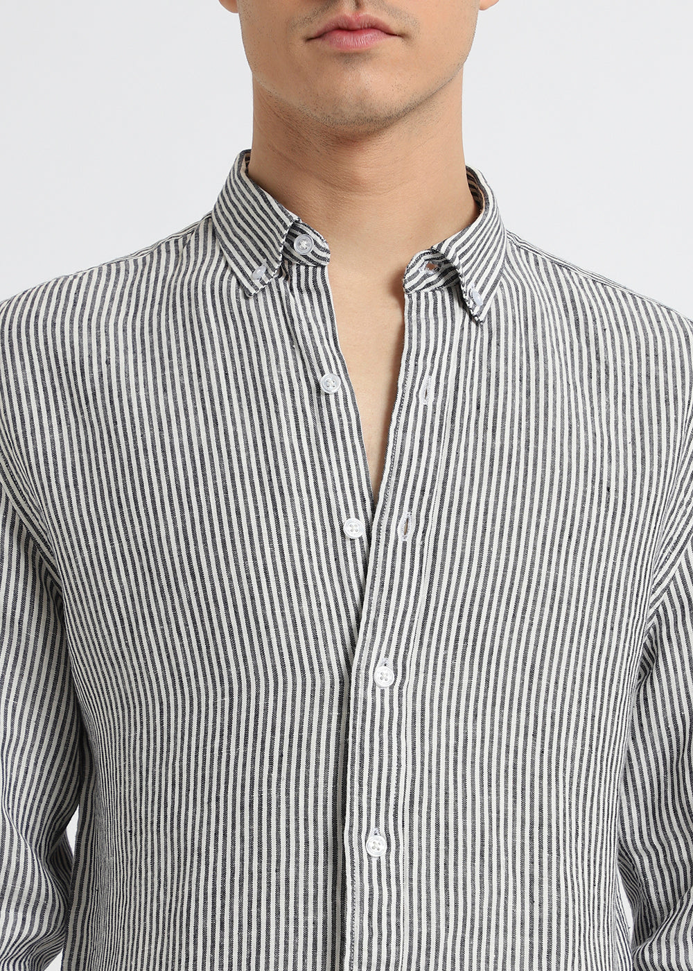 Pin Stripe Pure Irish Linen Shirt