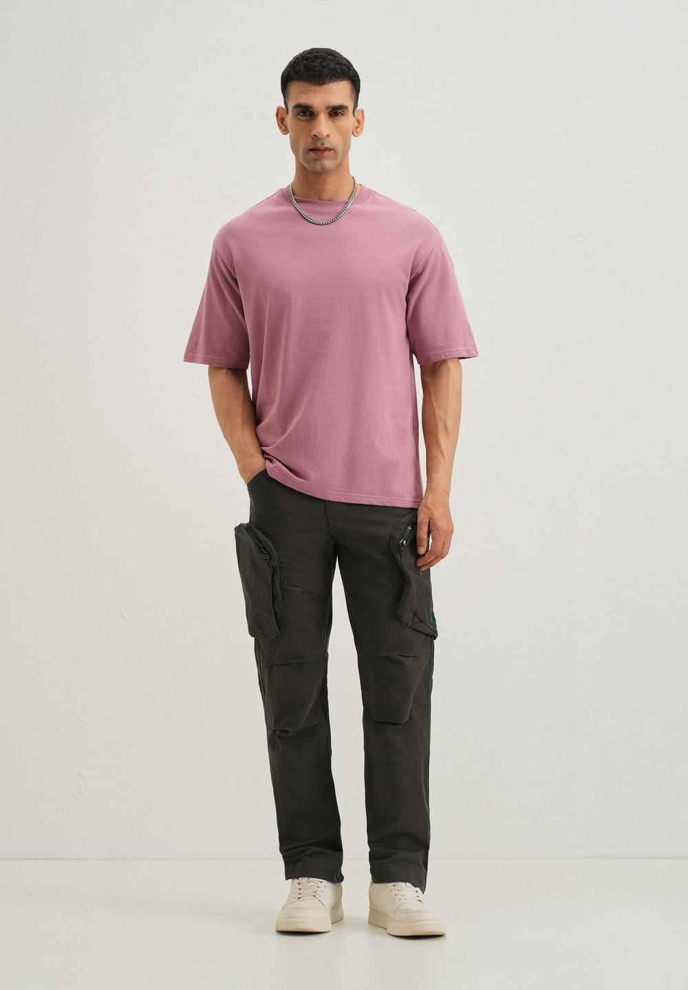 Pine Green Zipper Cargo Pant