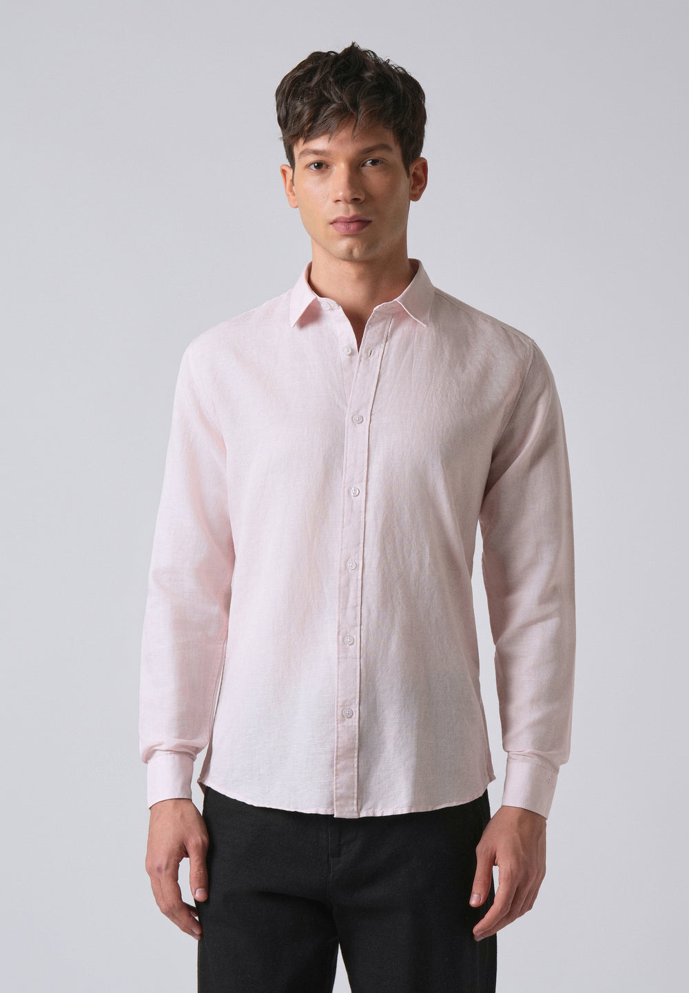 Pink Linen Shirt