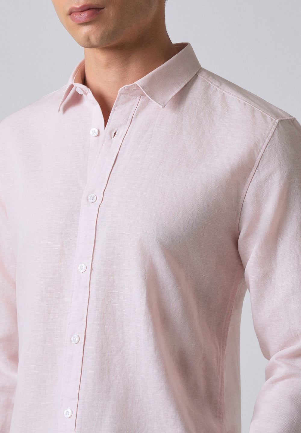 Pink Linen Shirt